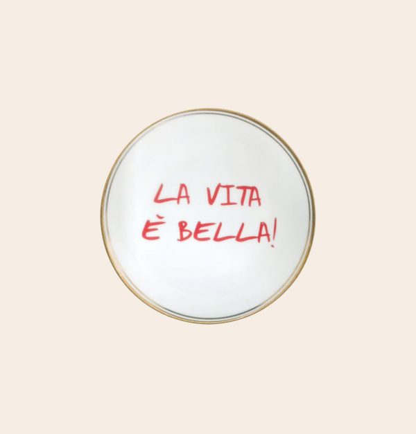 piatto la vita è bella bitossi flowerart shop legnano mise en place