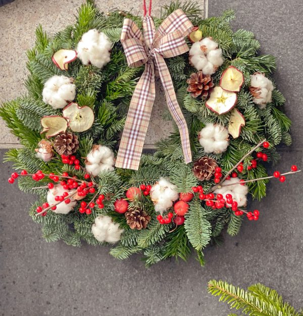 workshop natalizi flowerart fiorista legnano ghirlanda di natale