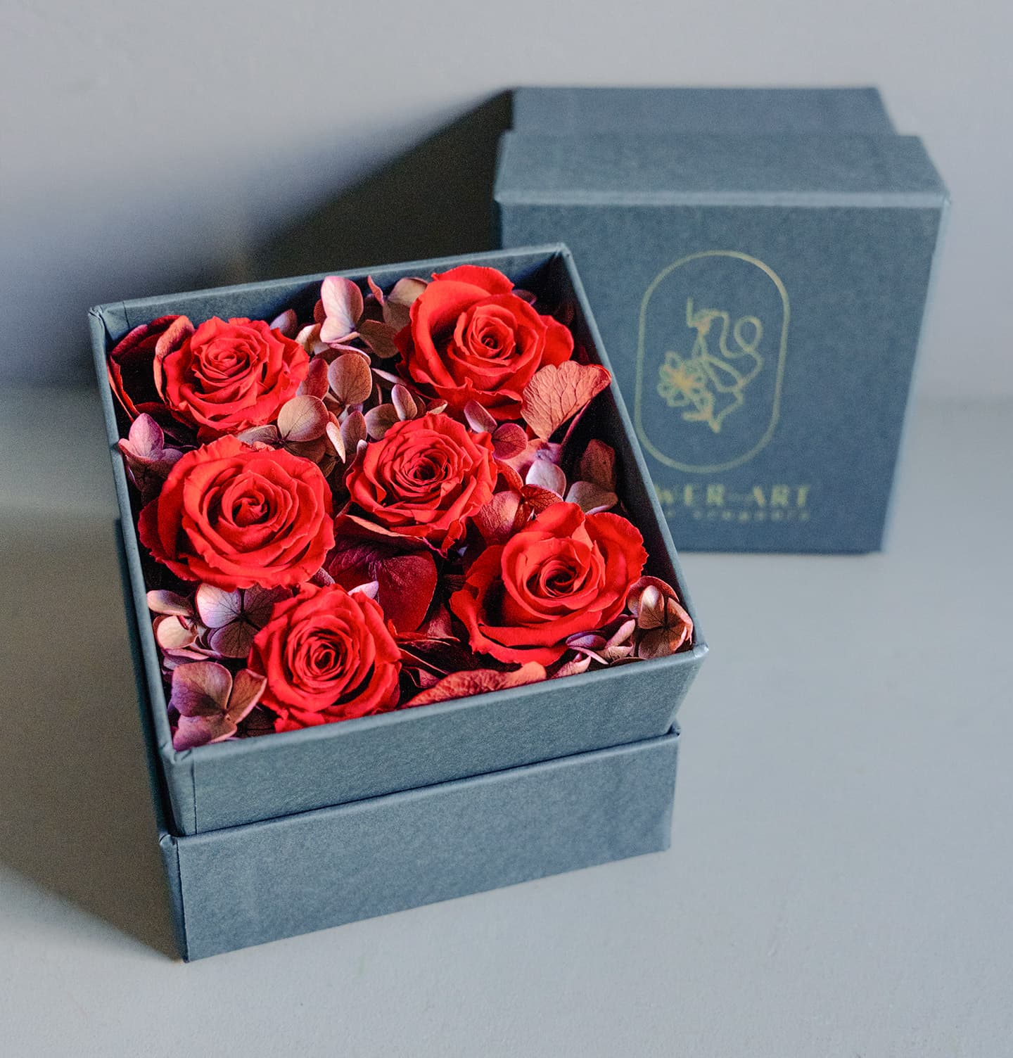 Flowerart shop fiori stabilizzati small rose rosse mazzi composizioni fiori fiorista fioraio legnano