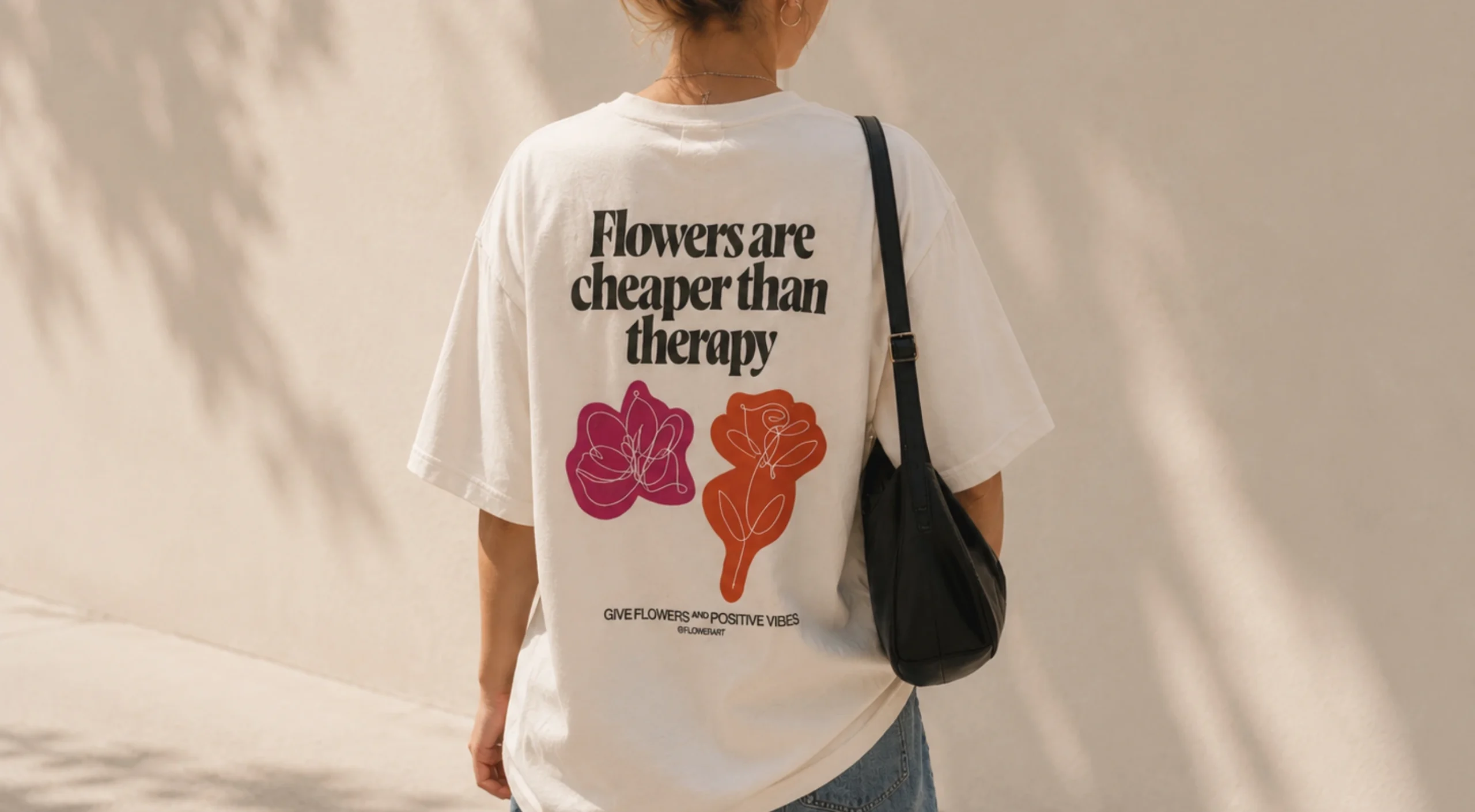 T-shirt flowerart matteo crugnola fiorista legnano
