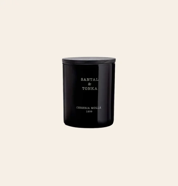 Cereria mollá 1899 Candela santal and tonka vaso coperchio Flowerart Matteo Crugnola fiorista legnano